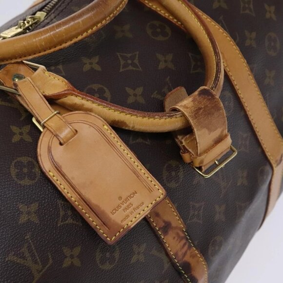 LOUIS VUITTON Monogram Keepall 55 Boston Bag LV Auth - Picture 13 of 16